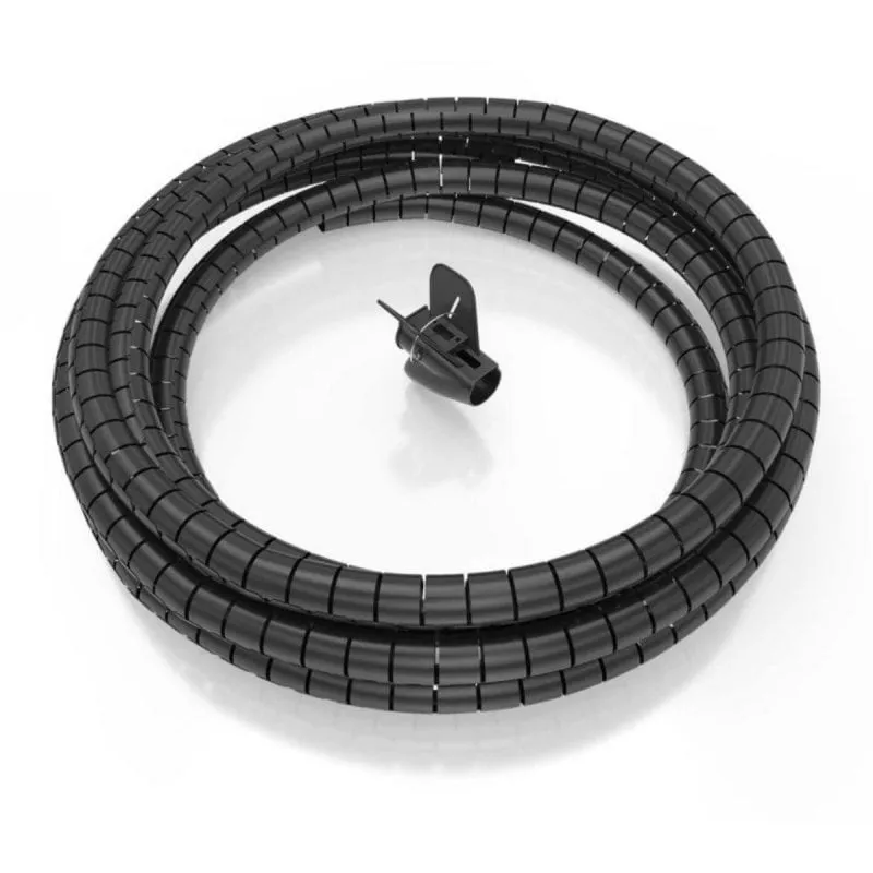 Organizzatore Cavi Spirale Aisens A151-0899 6m 25mm Nero con Adattatore - immagine 1