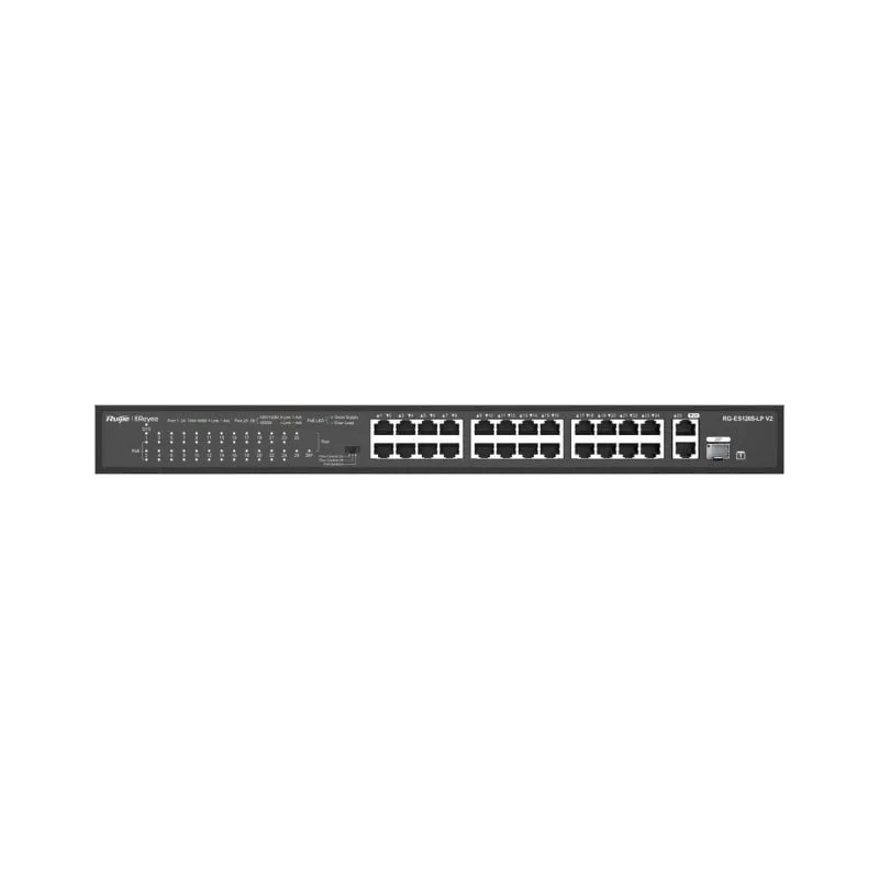 Switch Ruijie RG-ES126S-LP V2 Non Gestito Fast Ethernet PoE Montaggio Rack - immagine 1