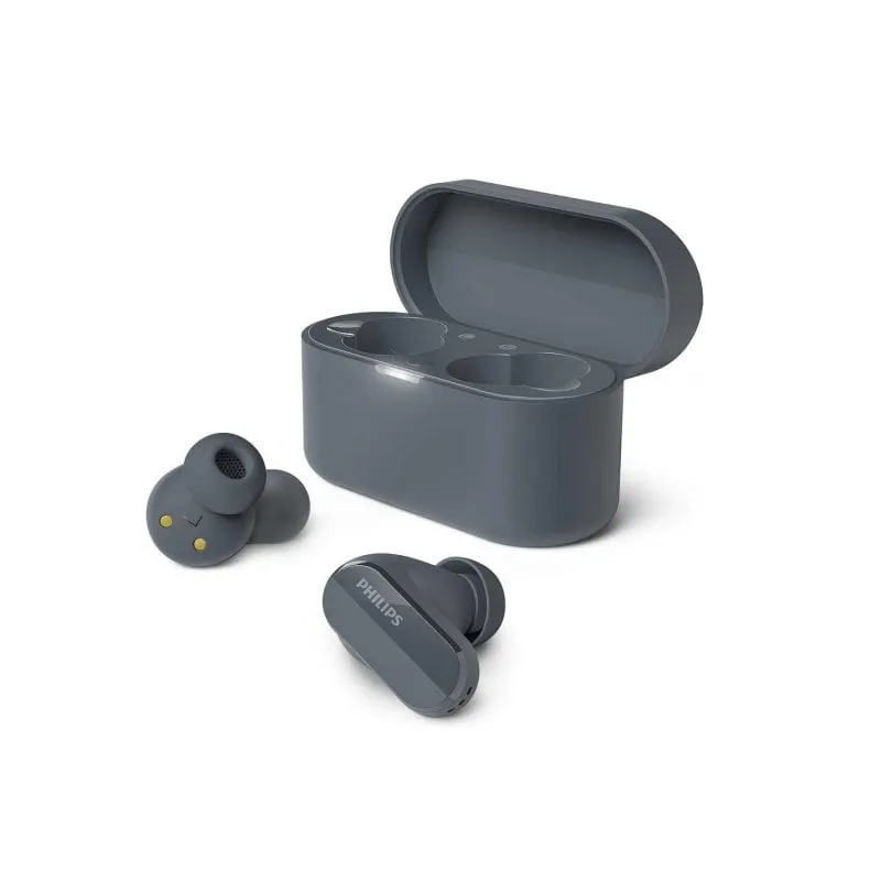 Auricolari Philips TAT3508BK/00 wireless bluetooth neri con microfono per chiamate e musica - immagine 1