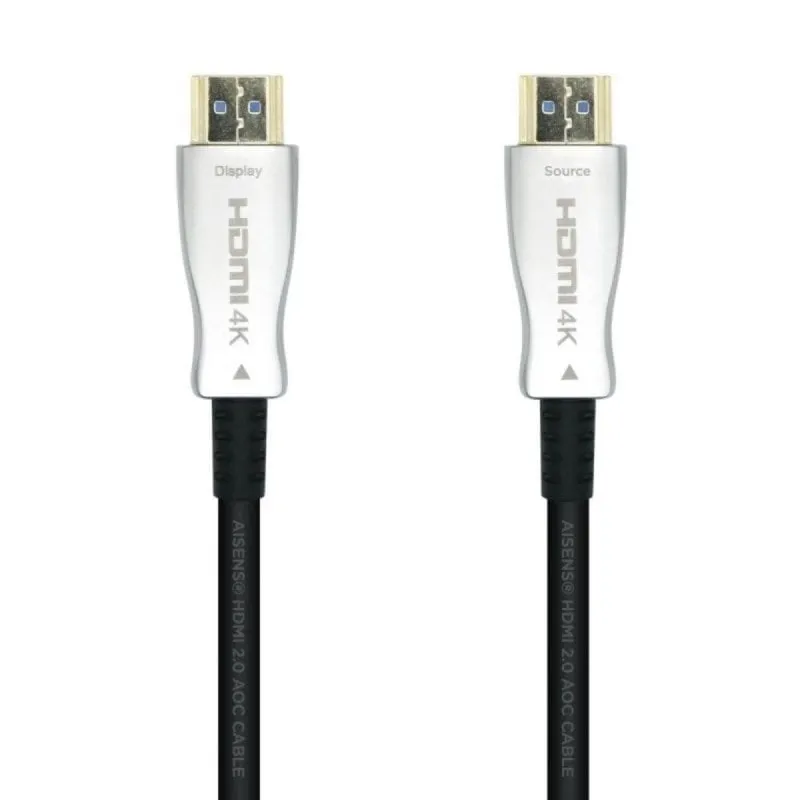 Cavo HDMI AISENS A148-0377 15m 4K@60Hz HDR10 Oro 24k Fibra Ottica - immagine 1