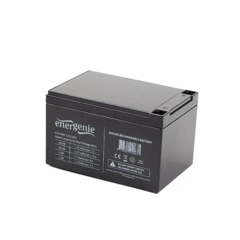 Batteria Gembird BAT-12V12AH Sealed Lead Acid 12V 12Ah Nero Batteria - immagine 1