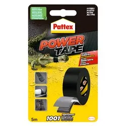 Nastro telato (50mm x 5m) per uso esterno, interno POWER TAPE Nero 2893899 - immagine 1