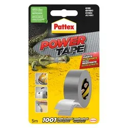 Nastro telato (50mm x 5m) per uso esterno, interno POWER TAPE Grigio 2893897 - immagine 1