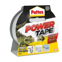 Nastro telato (50mm x 10m) per uso esterno, interno POWER TAPE Bianco 1669038 - immagine 1