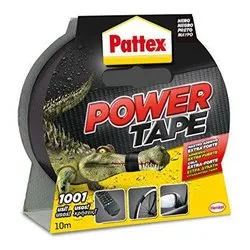 Nastro telato (50mm x 10m) per uso esterno, interno POWER TAPE Nero 1669042 - immagine 1