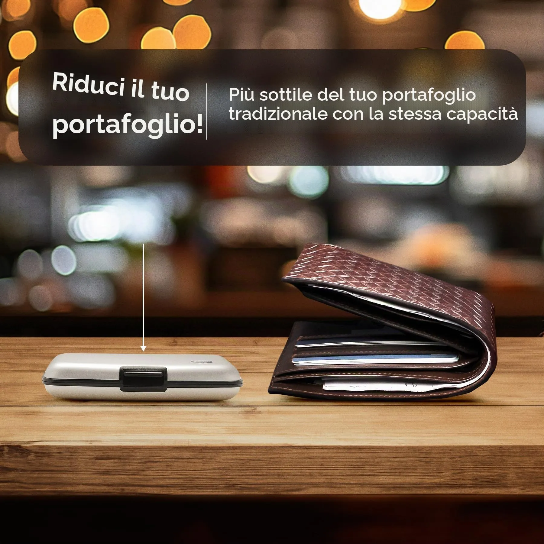 Portacarte in alluminio con protezione RFID. Modello: STOCKHOLM ORIGINAL - immagine 6