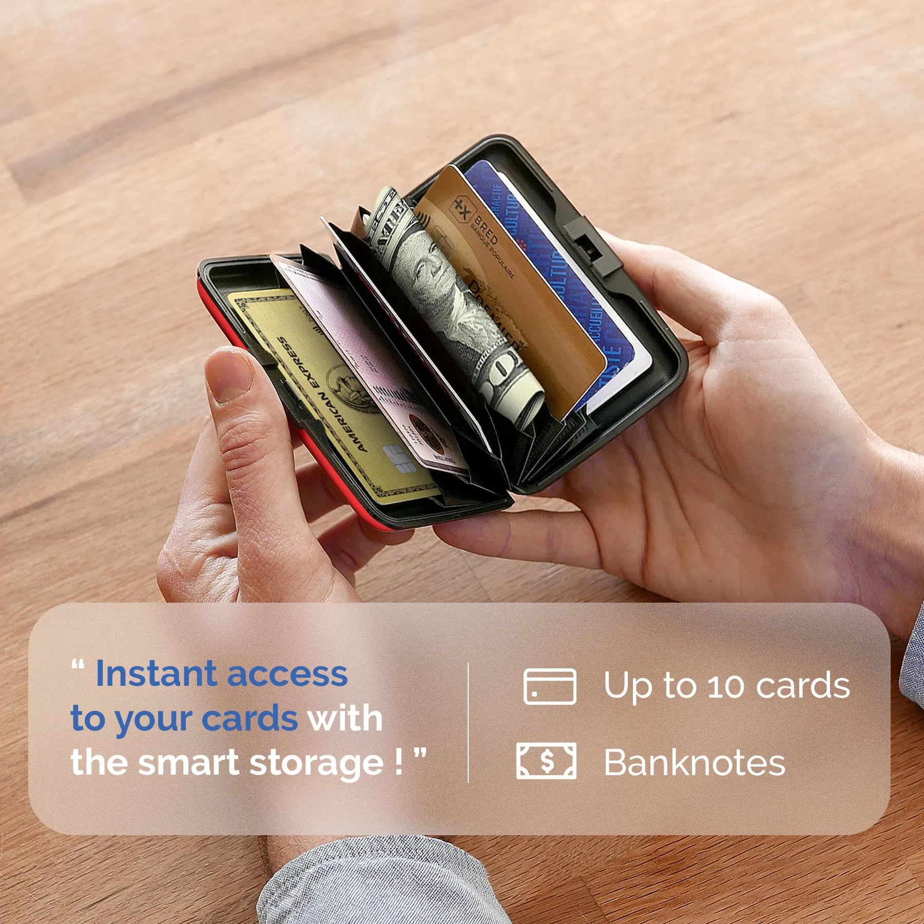 Portacarte in alluminio con protezione RFID. Modello: STOCKHOLM ORIGINAL - immagine 4