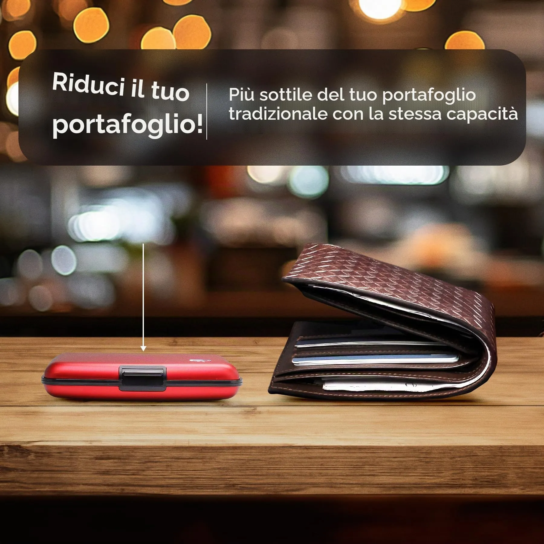 Portacarte in alluminio con protezione RFID. Modello: STOCKHOLM ORIGINAL - immagine 6