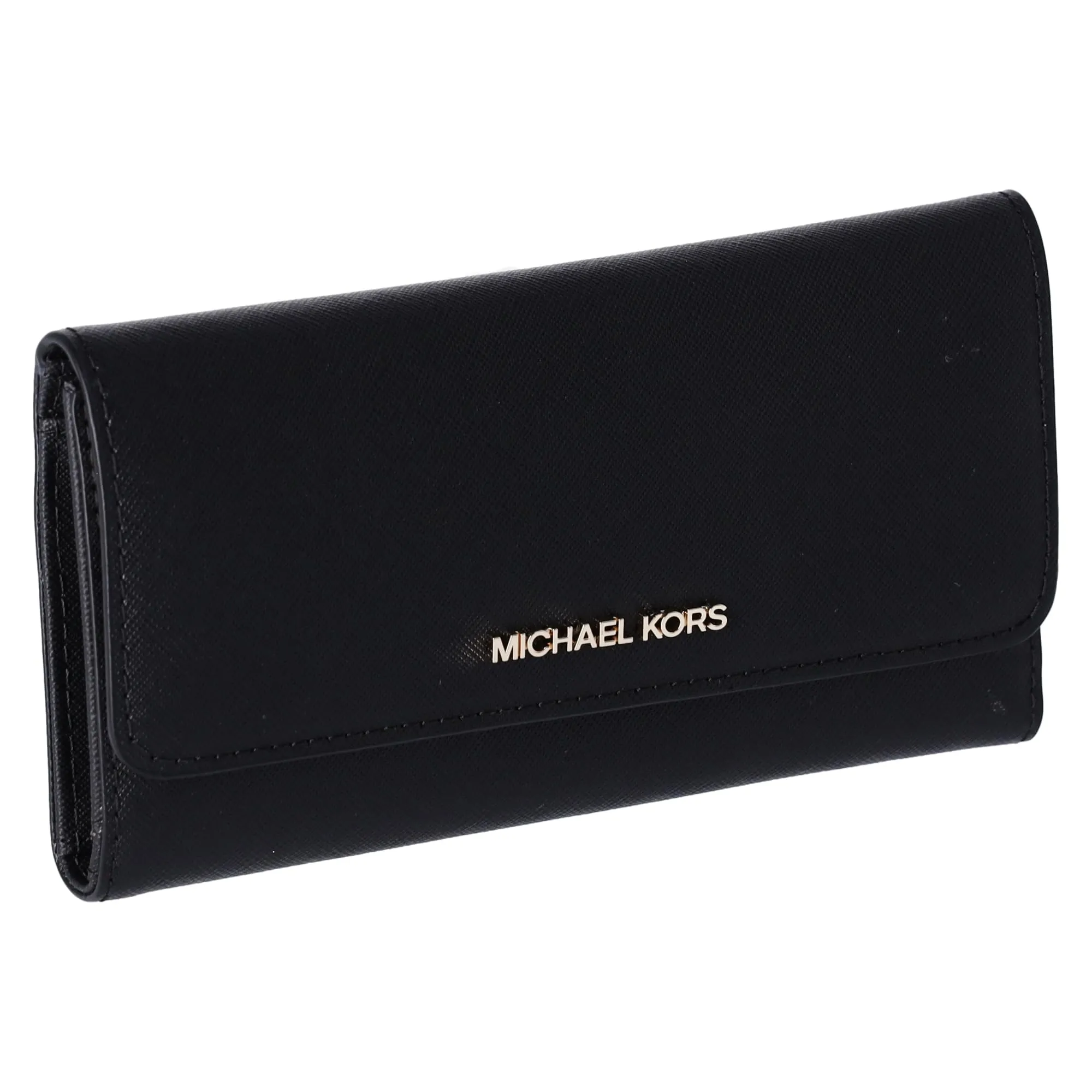 Michael Kors Jet Set - Portafoglio grande da viaggio, pieghevole in tre parti, da donna - nero - Large - immagine 1