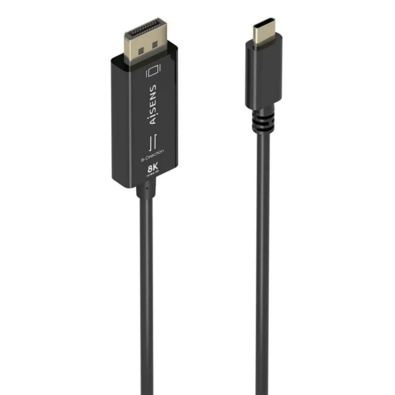 Cavo Convertitore USB-C a DisplayPort Aisens A109-0879 8K@60Hz Bidirezionale Plug & Play 1.8m - immagine 1