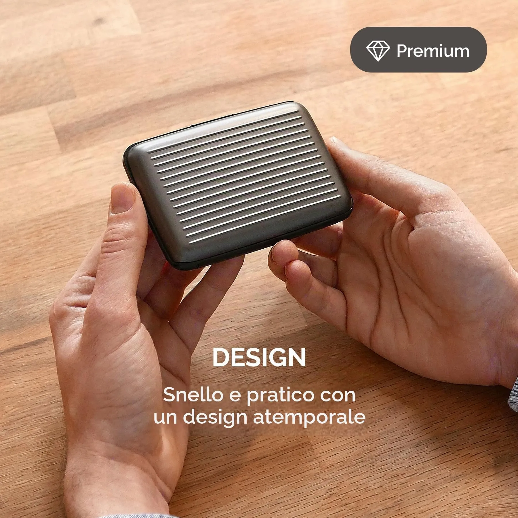 Portacarte in alluminio con protezione RFID. Modello: STOCKHOLM ORIGINAL - immagine 5