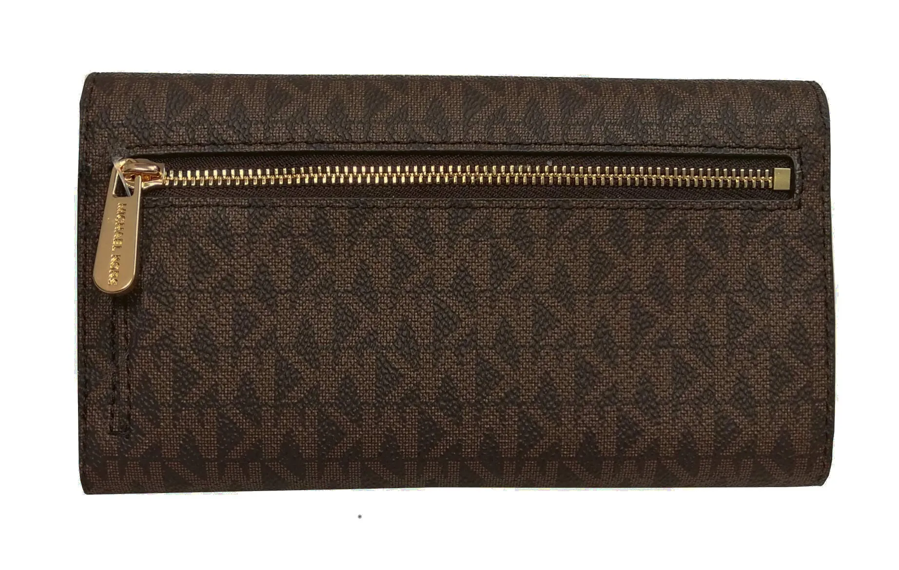 Michael Kors Jet Set - Portafoglio grande da viaggio, pieghevole in tre parti, da donna, (Marrone 2018.), Large - immagine 2