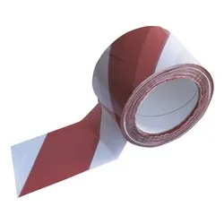 Nastro segnaletico non adesivo bicolore (70mm x 200m) SIGNAL HD Bianco e Rosso 20024 - immagine 1