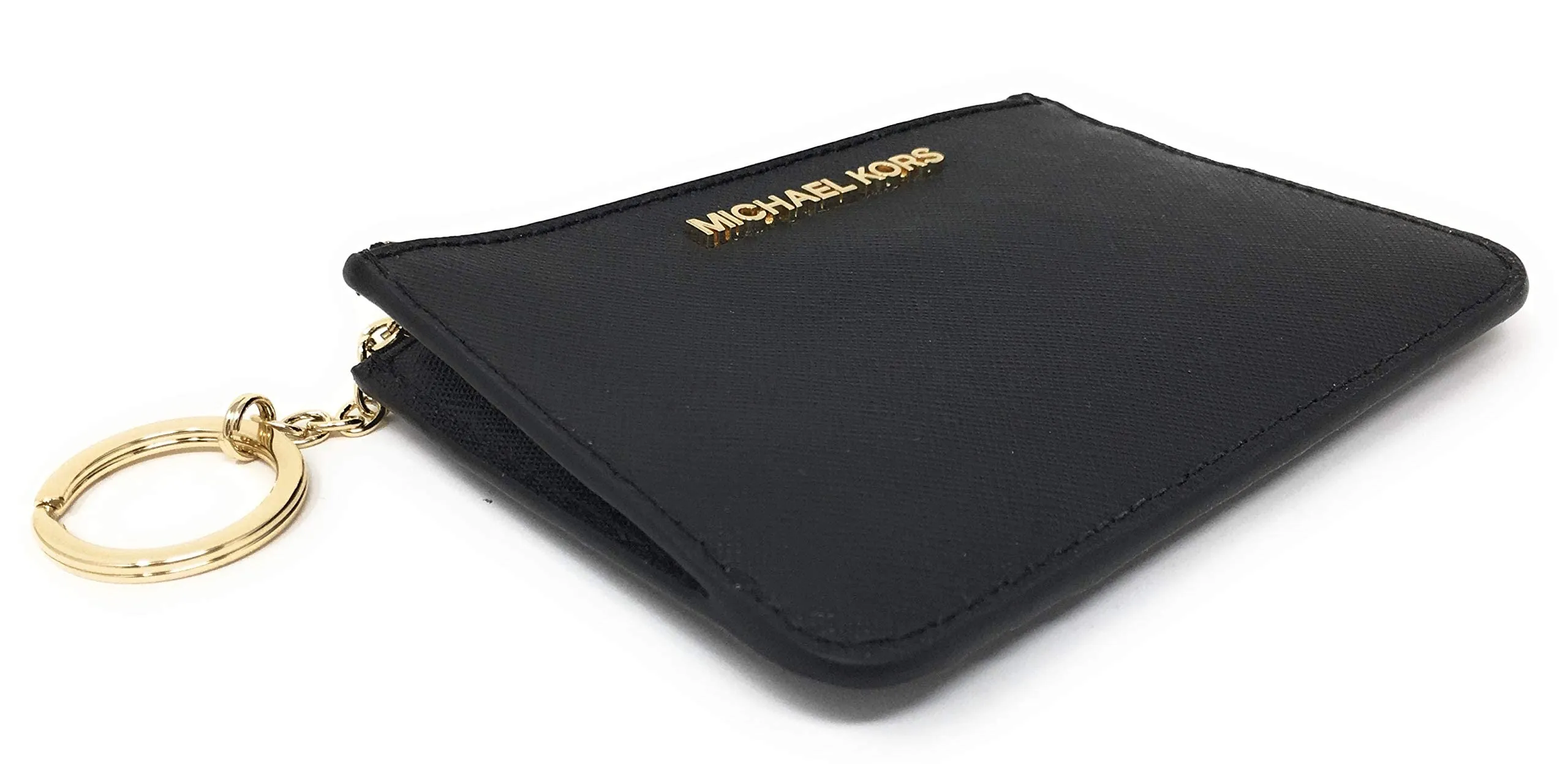 Michael Kors Jet Set Travel Small Top Zip Coin Pouch con ID Holder in Pelle Saffiano - immagine 6