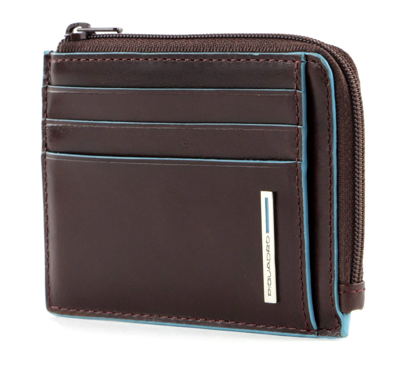 Piquadro Porta Carte Di Credito In Pelle, Accessorio da Viaggio-Portafoglio Unisex Adulto, Mogano, Talla única - immagine 1