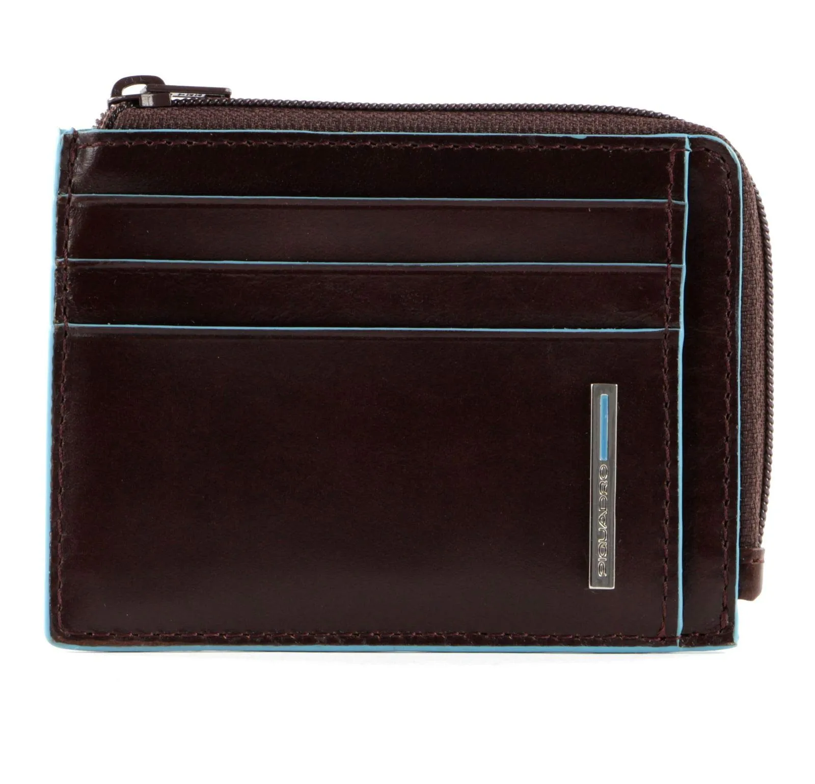 Piquadro Porta Carte Di Credito In Pelle, Accessorio da Viaggio-Portafoglio Unisex Adulto, Mogano, Talla única - immagine 2