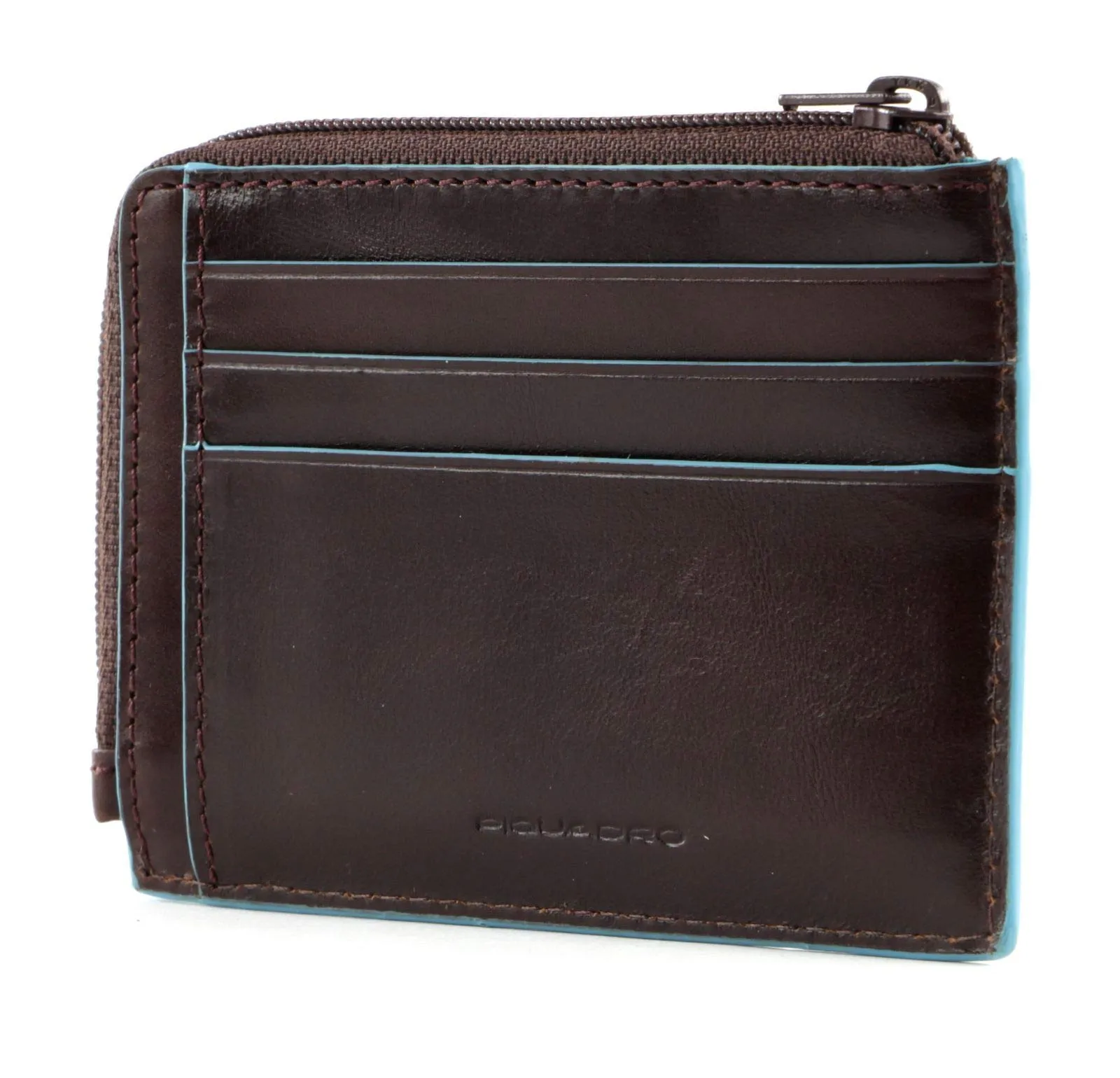 Piquadro Porta Carte Di Credito In Pelle, Accessorio da Viaggio-Portafoglio Unisex Adulto, Mogano, Talla única - immagine 3