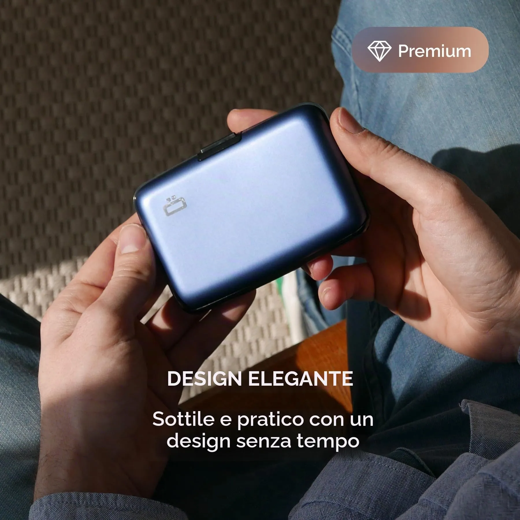 Portacarte in alluminio con protezione RFID. Modello: STOCKHOLM ORIGINAL - immagine 5