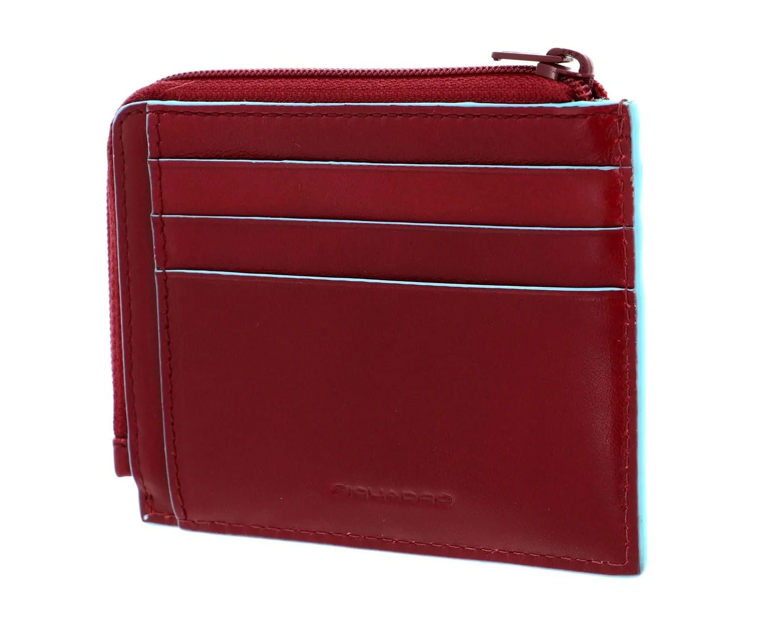 PIQUADRO Porta Carte di Credito in Pelle, Accessori da Viaggio-Portafogli Unisex-Adulto, Rosso, 11,50 x 8,00 x 1,00 (cm) - immagine 3