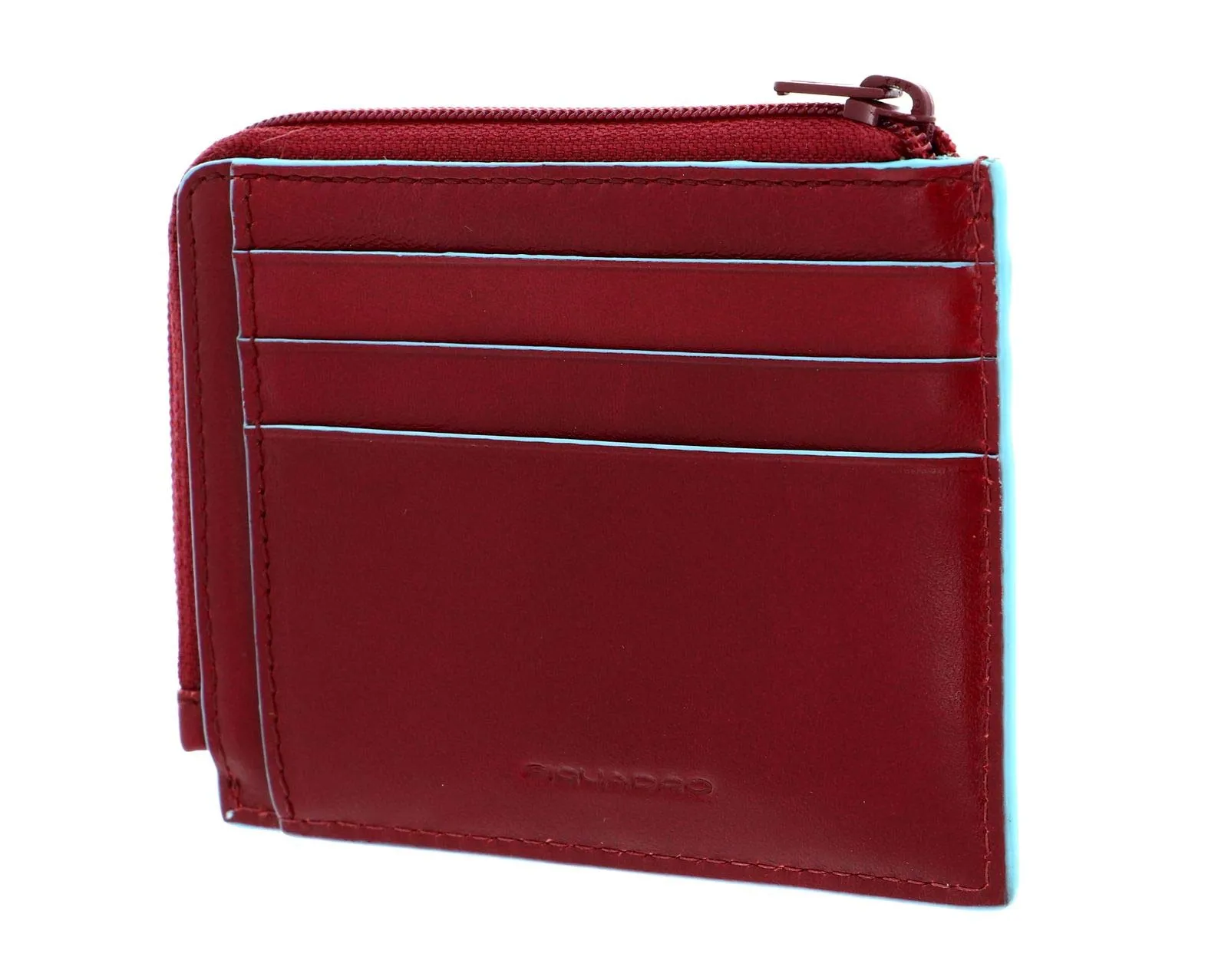 PIQUADRO Porta Carte di Credito in Pelle, Accessori da Viaggio-Portafogli Unisex-Adulto, Rosso, 11,50 x 8,00 x 1,00 (cm) - immagine 4