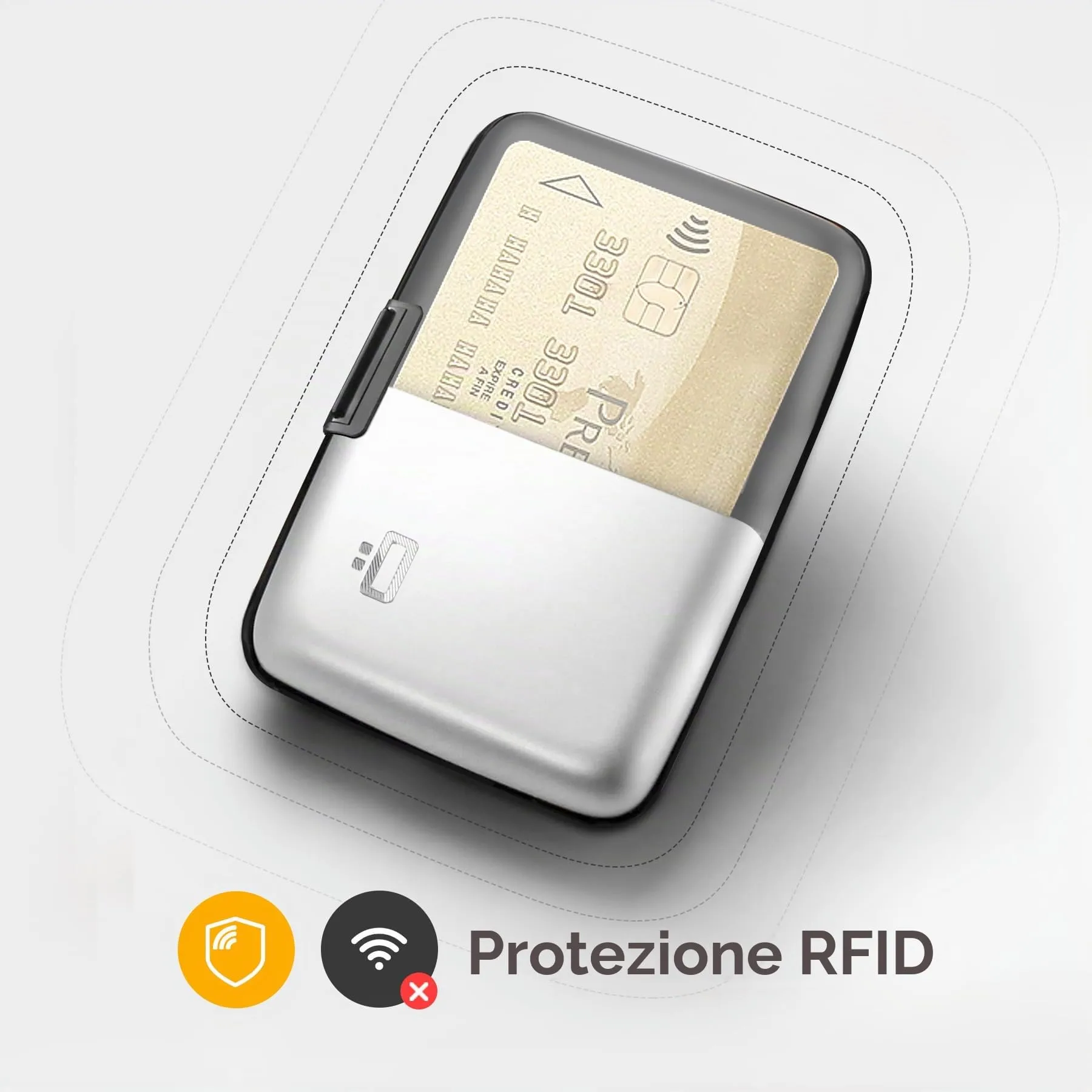 Portacarte in alluminio con protezione RFID. Modello: STOCKHOLM ORIGINAL - immagine 6