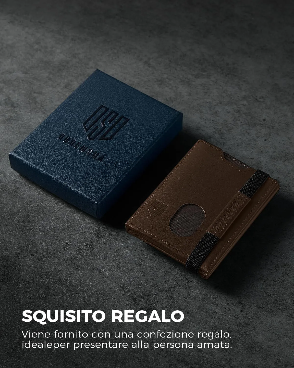 DODENSHA Portafoglio Pelle Uomo Portafoglio Piccolo Sottile Portafoglio Compatto Uomo Portafoglio Slim Uomo Blocco RFID con 7 Porta Carte di Credito, 2 Separato Porta Banconote, ID (Marrone scuro) - immagine 6