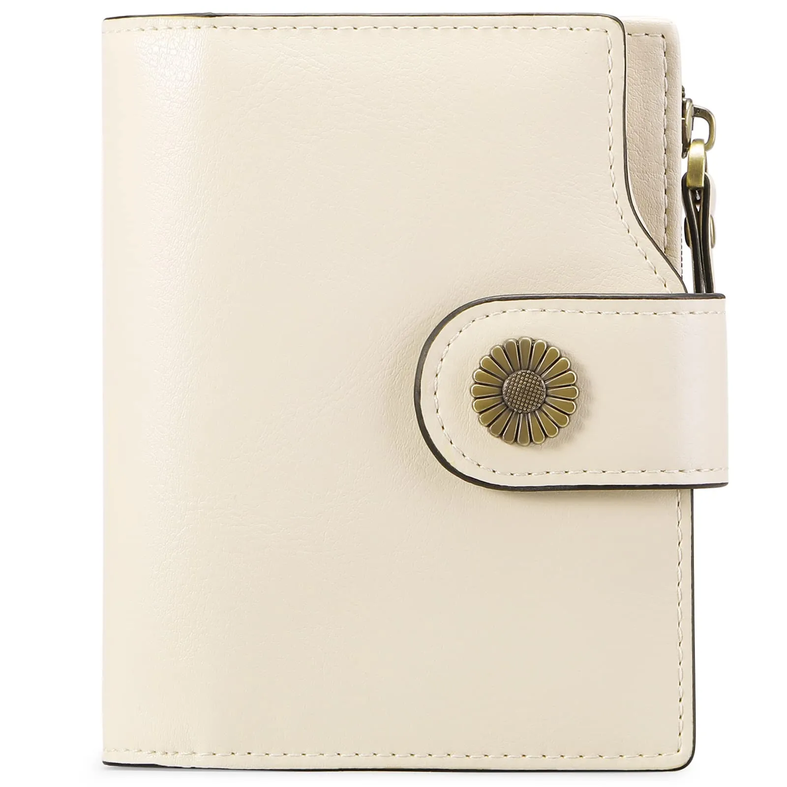 SENDEFN Portafoglio Donna Pelle con Bloccaggio RFID Piccolo Portamonete Donna, 10 Scomparti per Carte con 2 Finestra di Identificazione e 1 Tasca con Cerniera - immagine 2