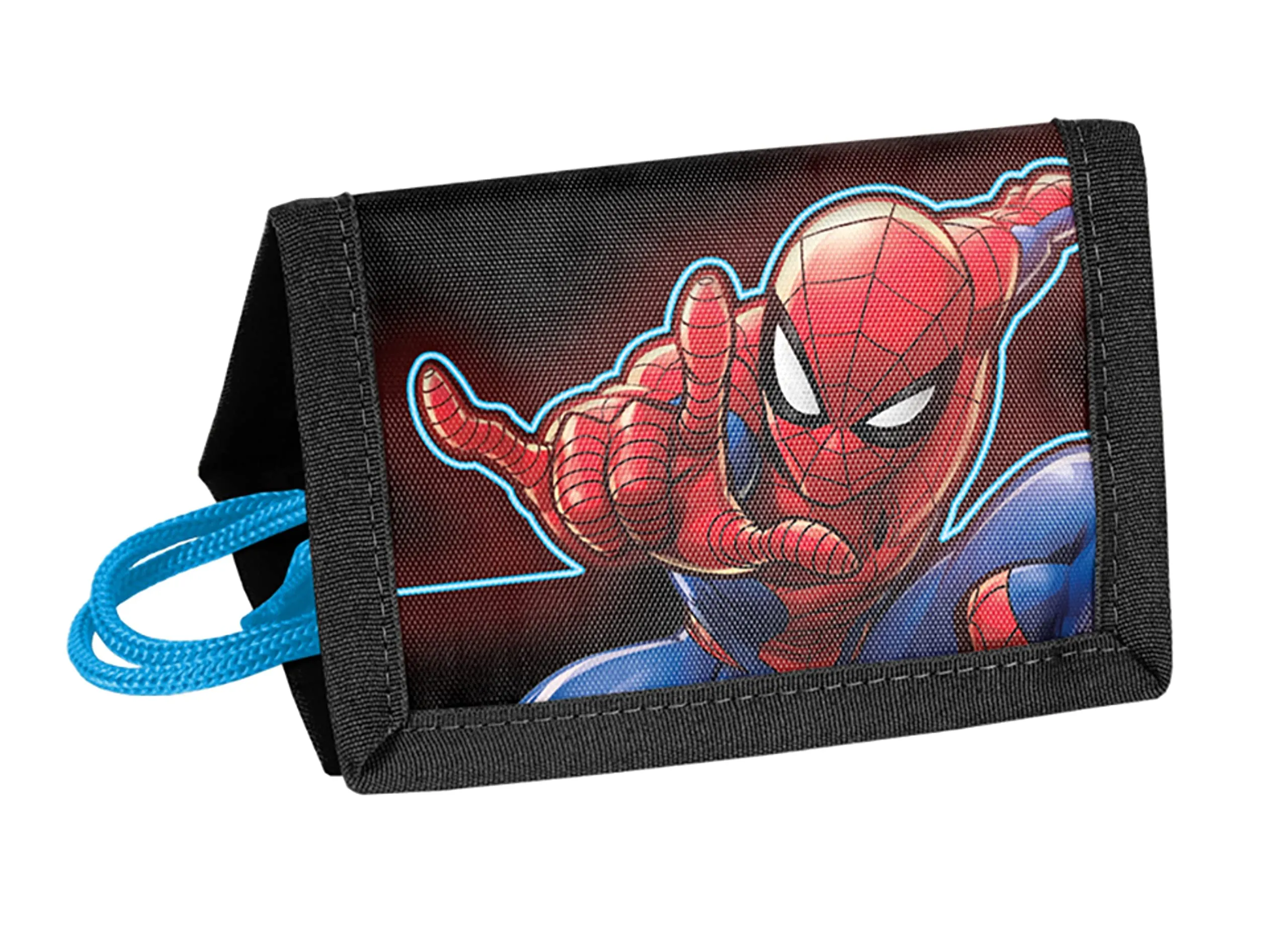 Portafoglio per bambini, fantastica idea regalo, motivo cavalli, Spiderman, 9 x 13 cm - immagine 1