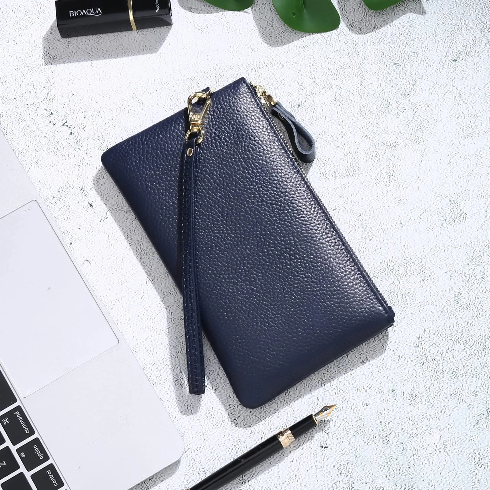 SENDEFN Pochette Donna Borsetta Piccola Portafoglio con Cinturino Da Polso Blocco Rfid Borse Clutch - immagine 3