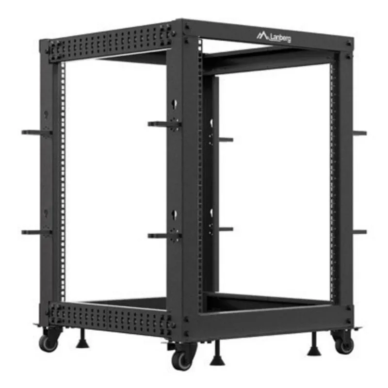 Rack Lanberg OR01-6115-B 15U 600 kg Rieles e Ruote Nero Rack - immagine 1