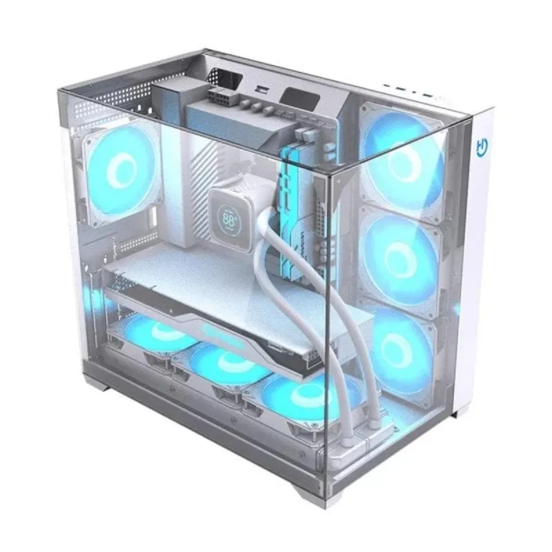 Case PC Hiditec SKY RGB Torre ATX Cristallo Temperato Refrigerazione Avanzata - immagine 1