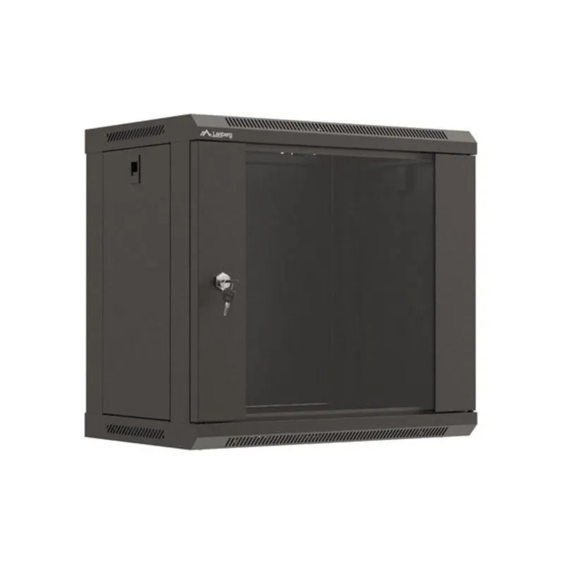 Bastidor da Parete Lanberg WF03-5309-10B 9U 60 kg Nero con Blocco Tastiera e Rieles Rack - immagine 1