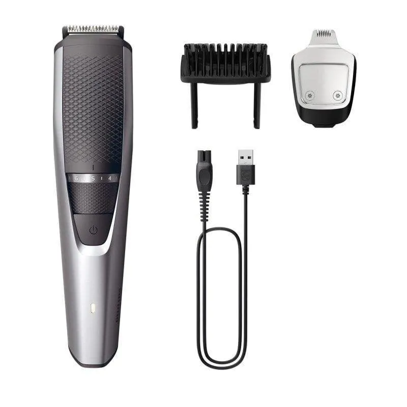 Regolabarba Viso Philips BEARDTRIMMER Series 3000 BT3239/15 Senza Filo 90min 20 Impostazioni 2 Pettini Ricarica Rapida - immagine 1