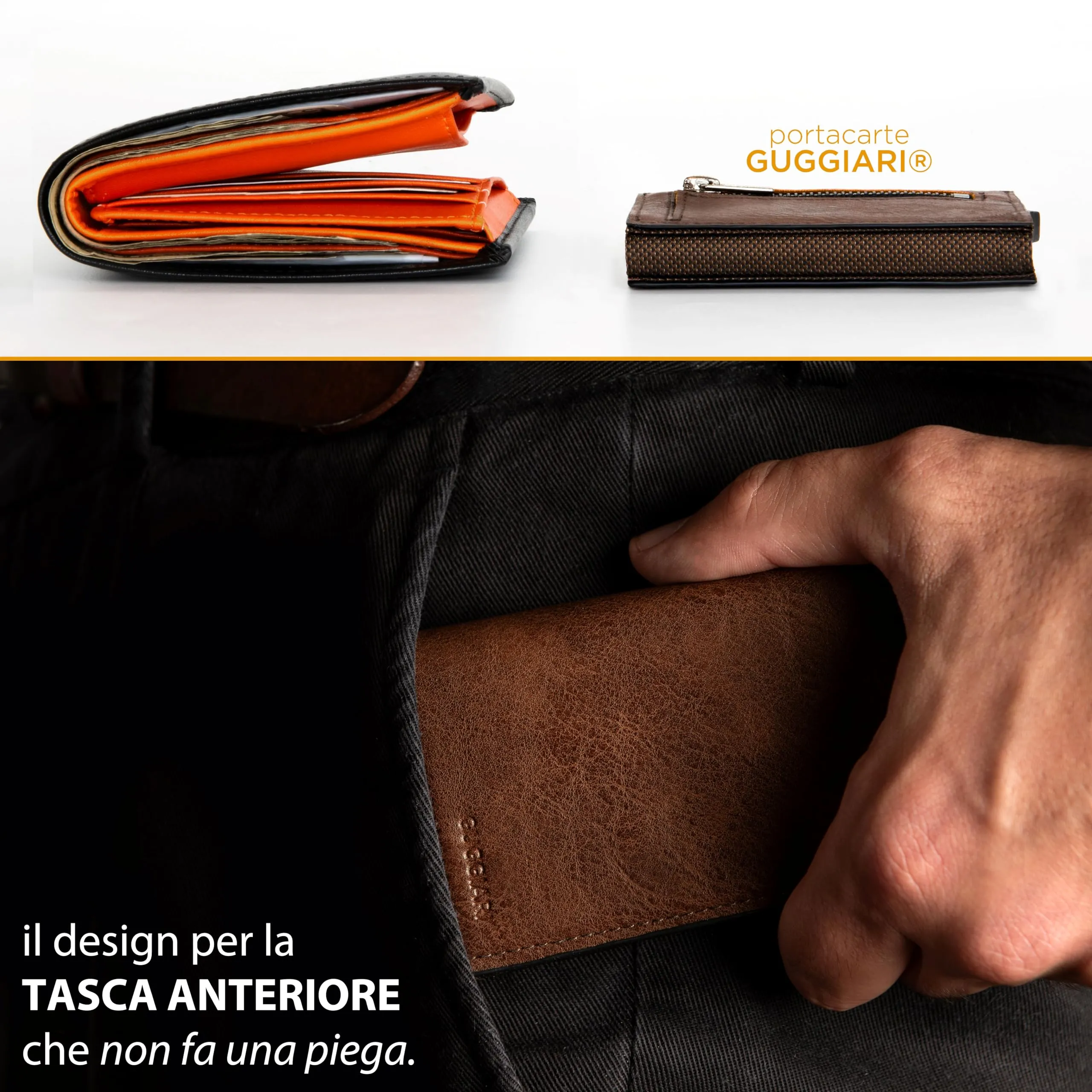 GUGGIARI® Porta Carte Credito RFID Alluminio, Magnetico - immagine 4