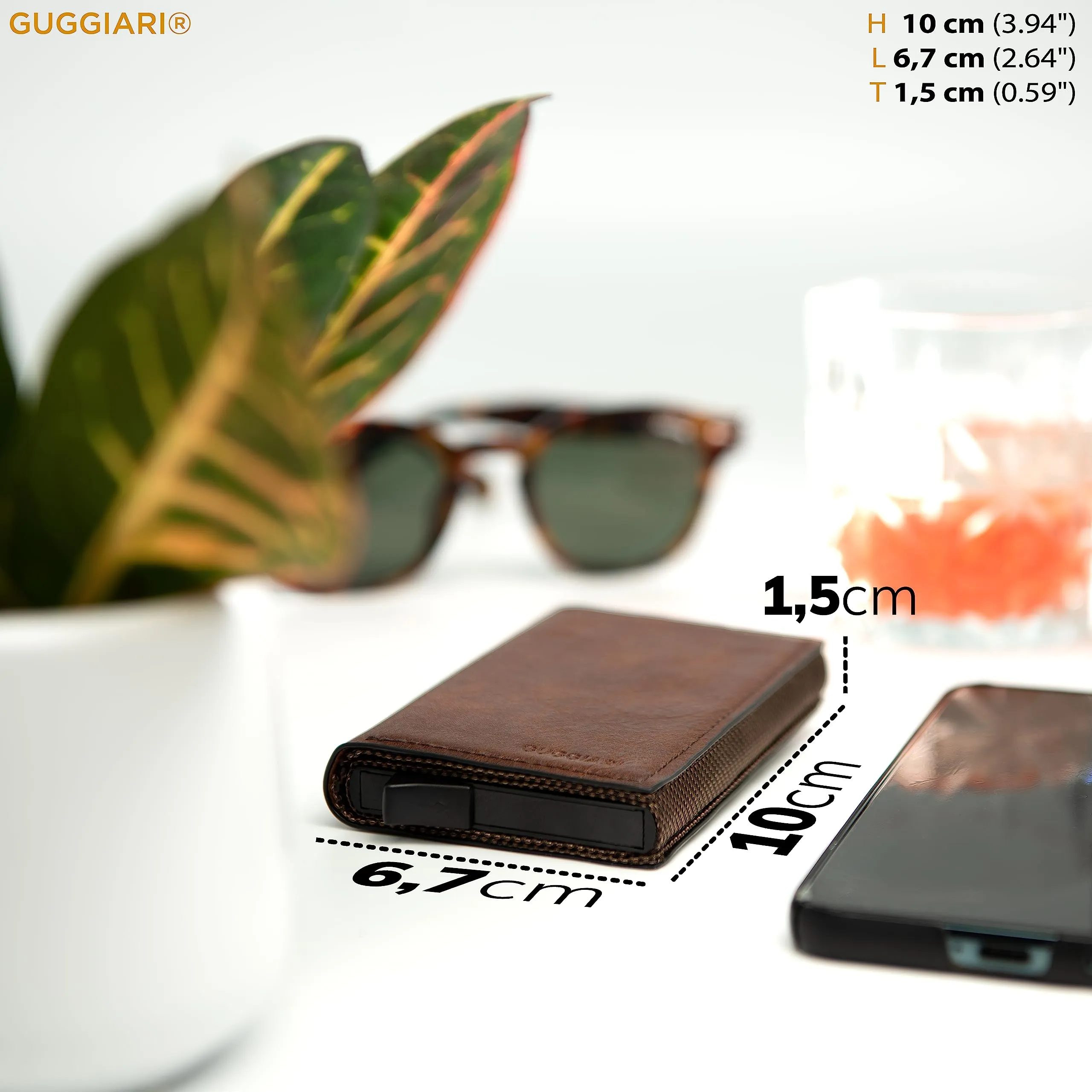 GUGGIARI® Porta Carte Credito RFID Alluminio, Magnetico - immagine 6