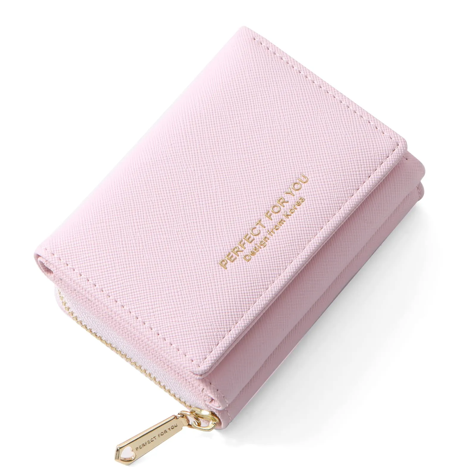 Borsellino da donna, Portafoglio da donna, Portafoglio da donna, Portafoglio da donna con grande capacità, Portafoglio da donna elegante e dolce con grande tasca per monete Rosa - immagine 1