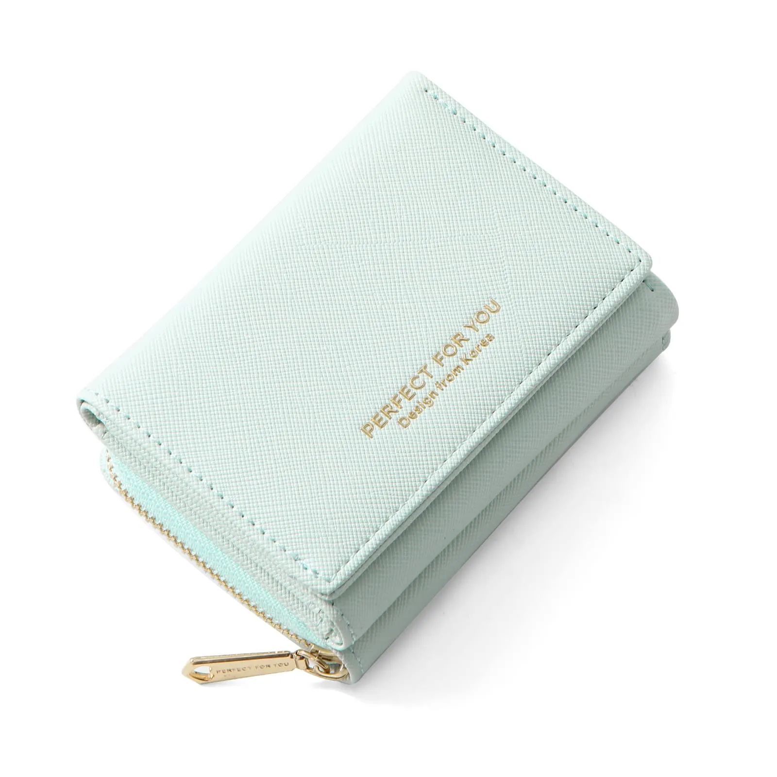Borsellino da donna, Portafoglio da donna, Portafoglio da donna, Portafoglio da donna con grande capacità, Portafoglio da donna elegante e dolce con grande tasca per monete Verde - immagine 1