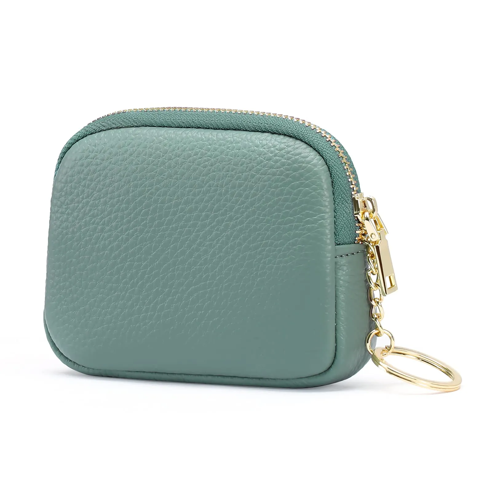 SENDEFN Portafoglio Donna in pelle, Portamonete Donna Slim, Portafoglio Piccolo con Portachiavi e zip, Mini Porta Monete Donna con 2 scomparti - immagine 1