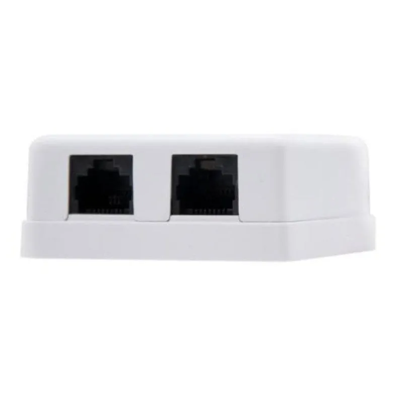 Rosetta da Superficie Nanocable 10.21.1502 Cat.6 2 Porte Bianco Rosetta da Superficie Nanocable 10.21.1502 Cat.6 2 Porte Bianco - immagine 1