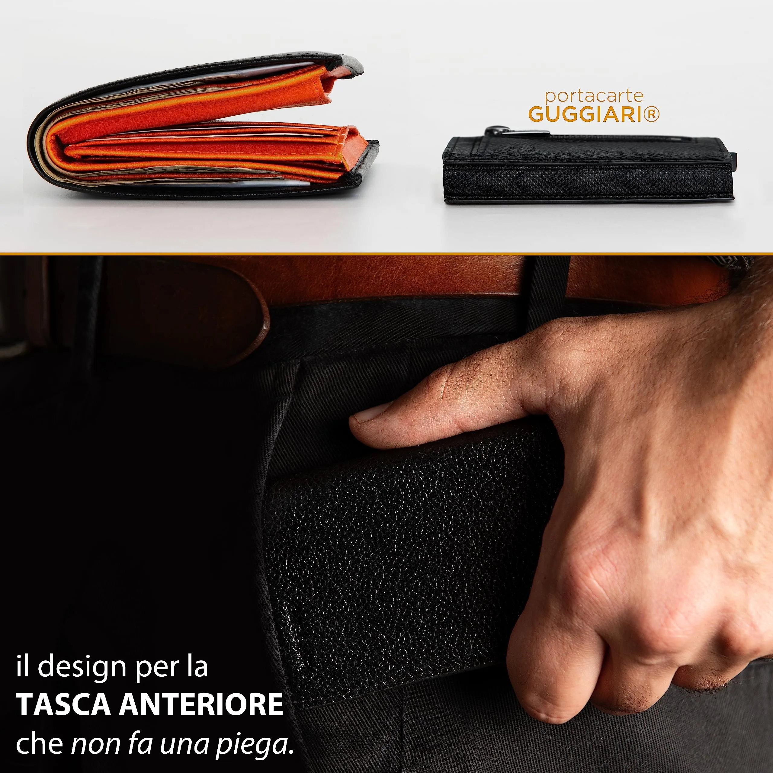 GUGGIARI® Porta Carte Credito RFID Alluminio, Magnetico - immagine 4
