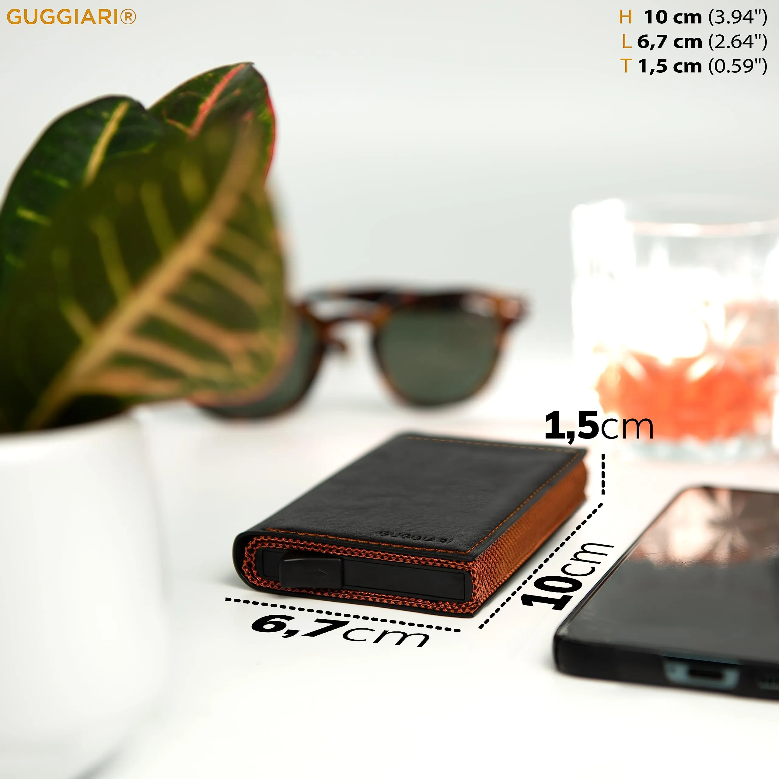 GUGGIARI® Porta Carte Credito RFID Alluminio, Magnetico - immagine 6
