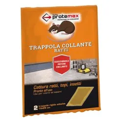 Trappola cattttura topi adesiva 2 pz (28x19cm) PROTE059 - immagine 1