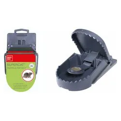 Trappola cattura topi con molla grande esca inclusa SUPERCAT 1024001 - immagine 1