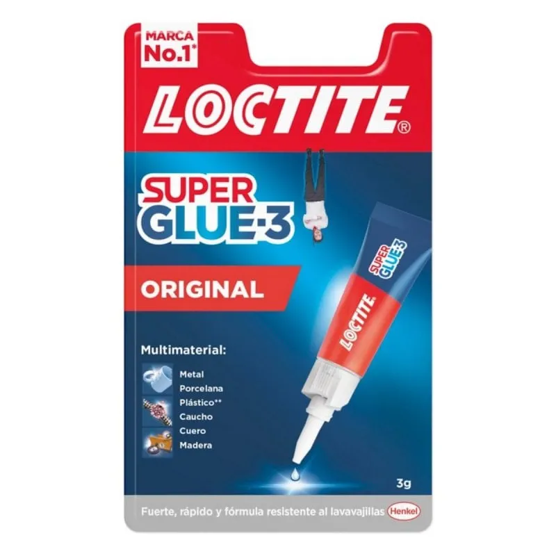 Adesivo Universale Loctite Super Glue-3 Original Resistenza Tripla 3g - immagine 1