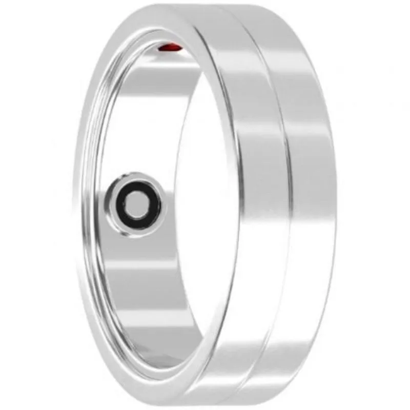 Anello Intelligente Maxcom MR100 HRV Frequenza Cardiaca Notifiche Argento 10 - immagine 1