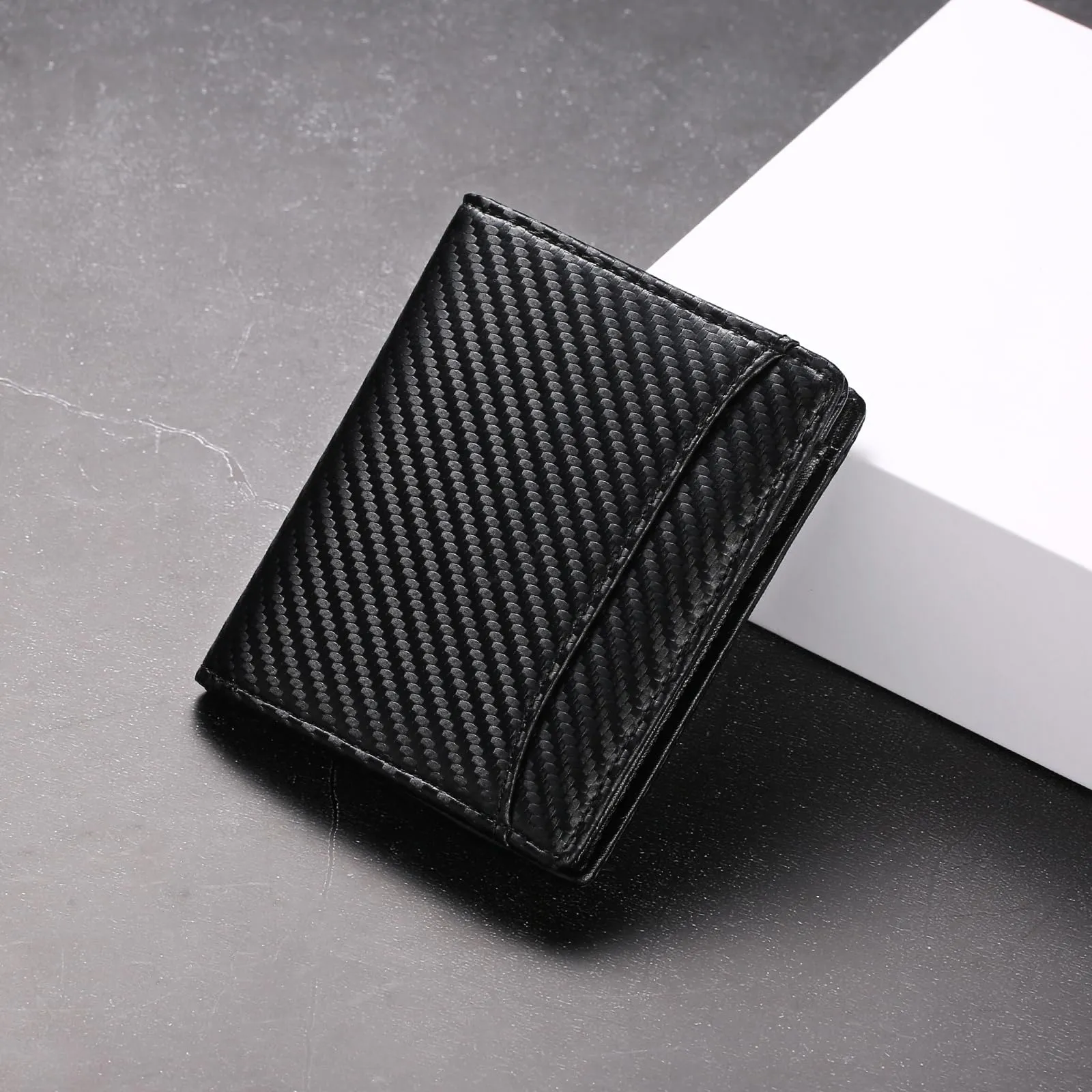 GAEKEAO Portafoglio Uomo Piccolo Portamonete con Protezione RFID slim 8 Porta Carte di Credito mini portafoglio uomo Pelle - immagine 8