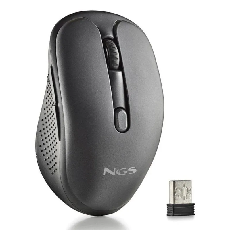 Ratón NGS Evo Spook inalámbrico 1600 DPI Bluetooth multifunción recargable negro - immagine 1