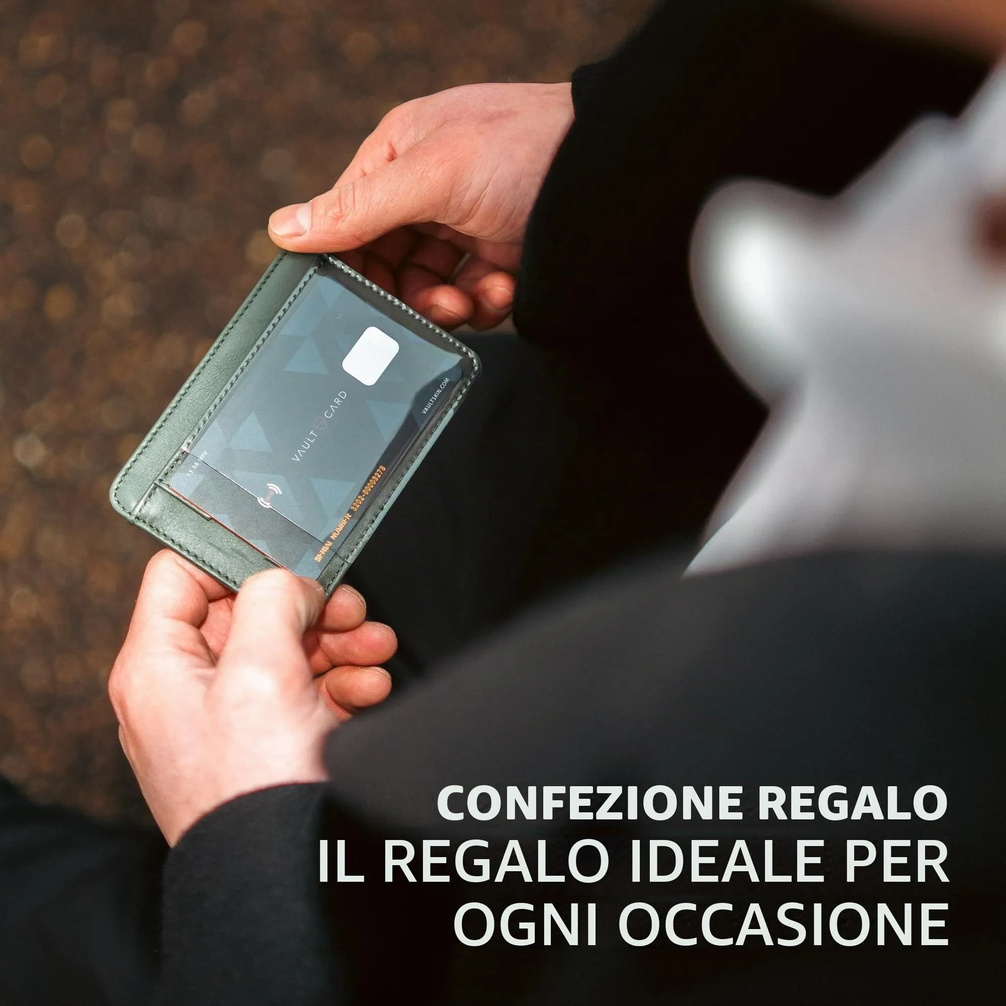 Vaultskin BRIXTON Portafoglio Slim Uomo in Pelle con RFID, Nero - immagine 7
