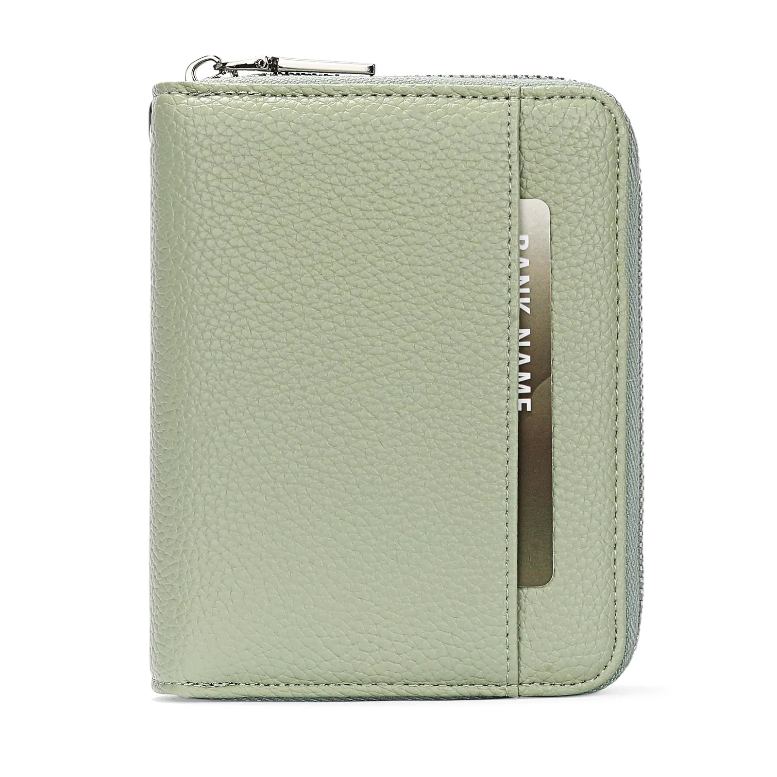SENDEFN Portafoglio Donna in Pelle Cerniera Portamonete Piccolo Portafogli con Blocco RFID Porta Tessere Porta Carte di Credito Donna con 24 Scomparti per Carte - immagine 7