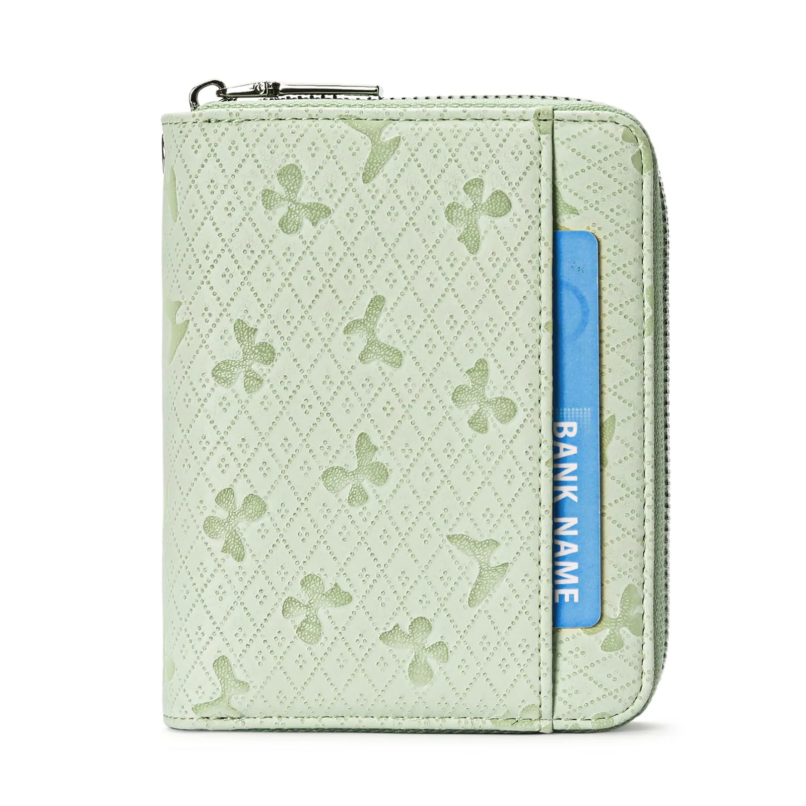 SENDEFN Portafoglio Donna in Pelle Cerniera Portamonete Piccolo Portafogli con Blocco RFID Porta Tessere Porta Carte di Credito Donna con 24 Scomparti per Carte - immagine 6